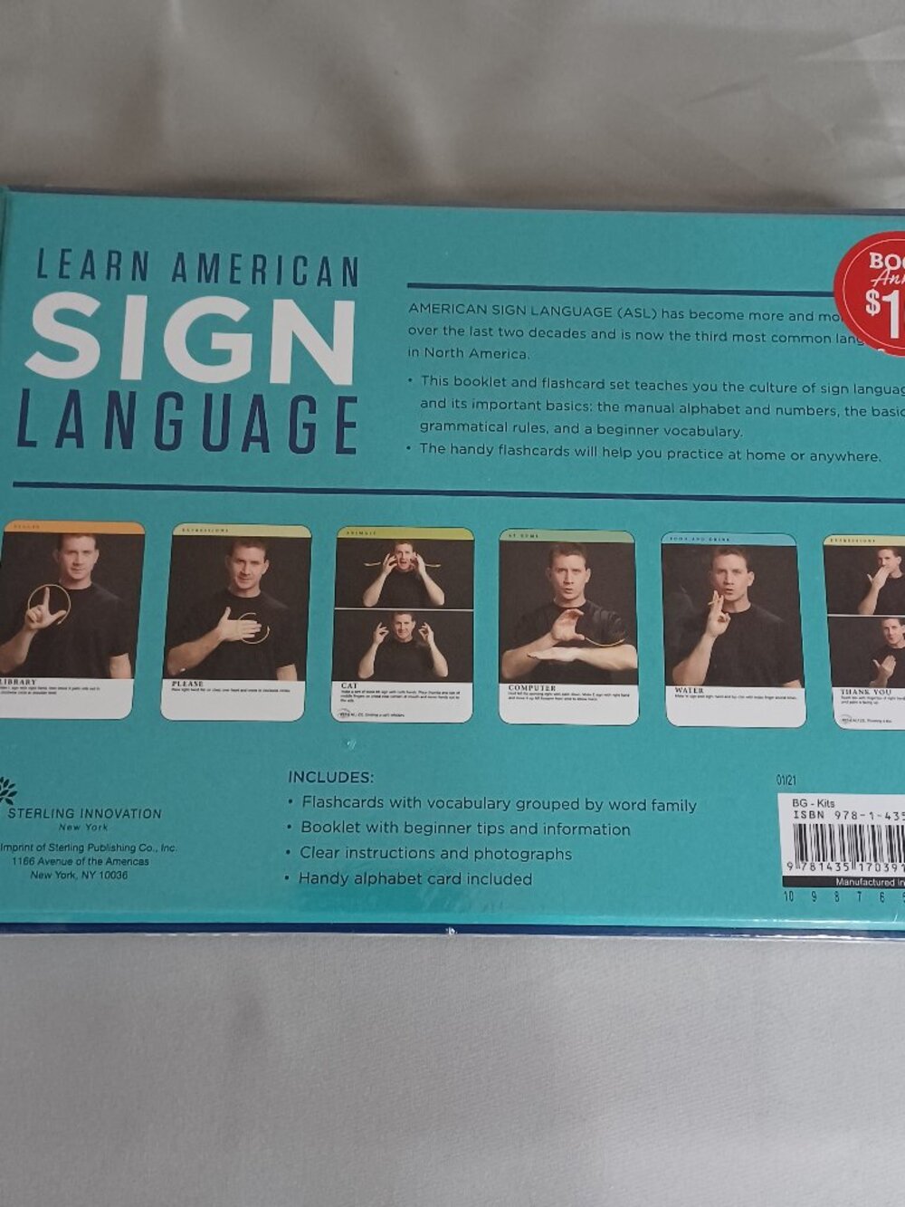 Learn American Sign Language by Arlene Rice 87 Flashcards Alphabet Numbers Words - Picture 3 of 4